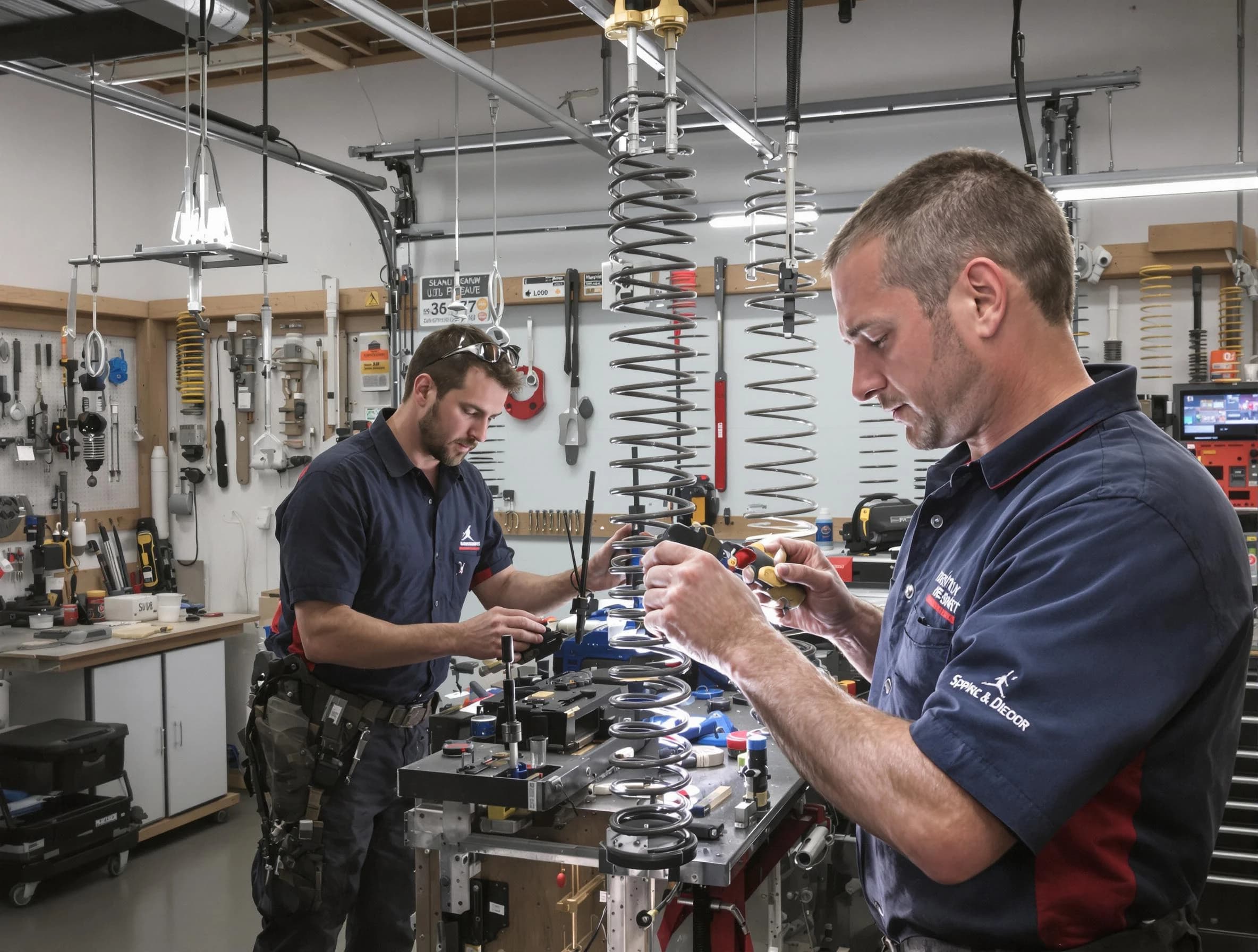 Garage door spring repair service by Cape Coral Garage Door Repair in Cape Coral