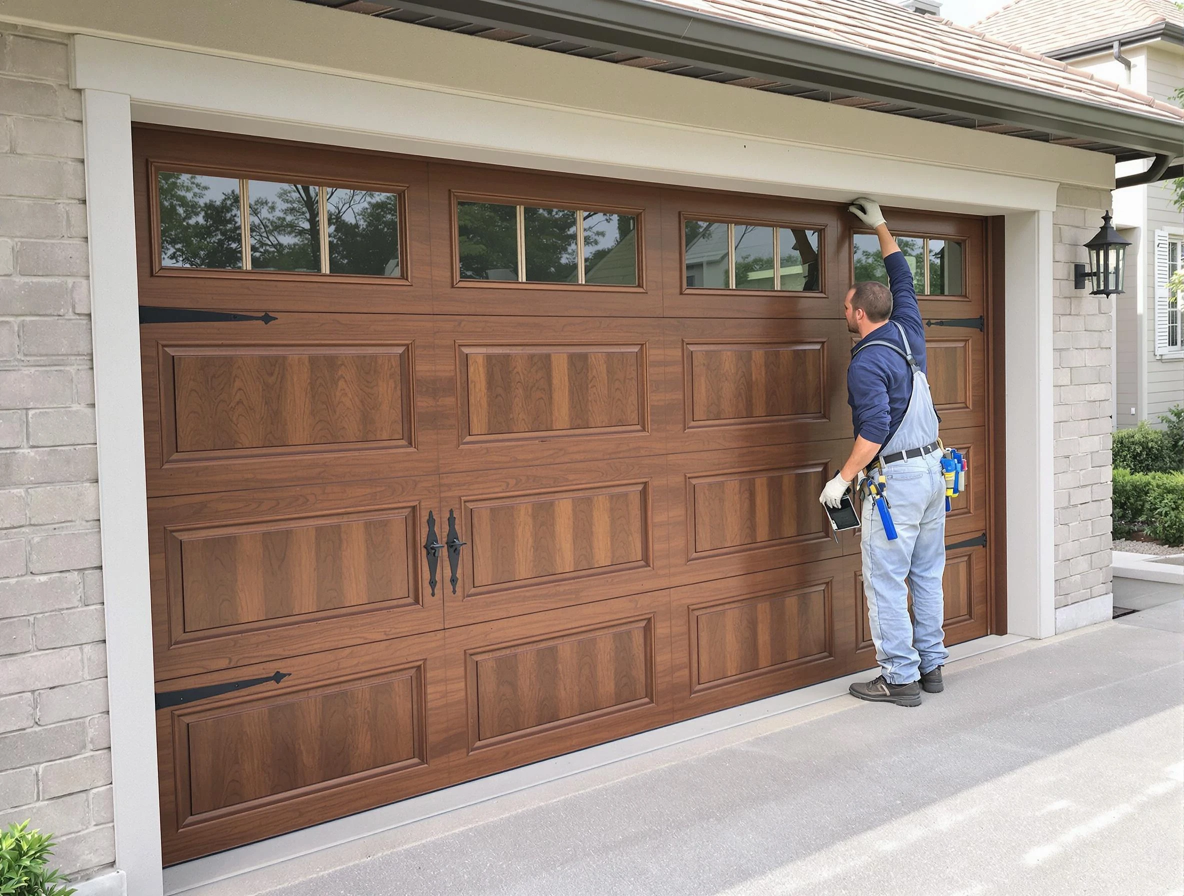 Custom garage door showcase by Cape Coral Garage Door Repair in Cape Coral
