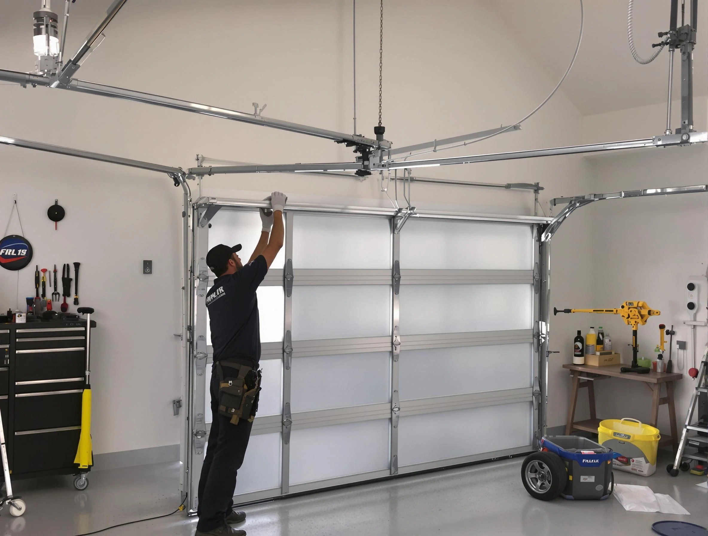 Cape Coral Garage Door Repair certified team performing precision garage door installation in Cape Coral