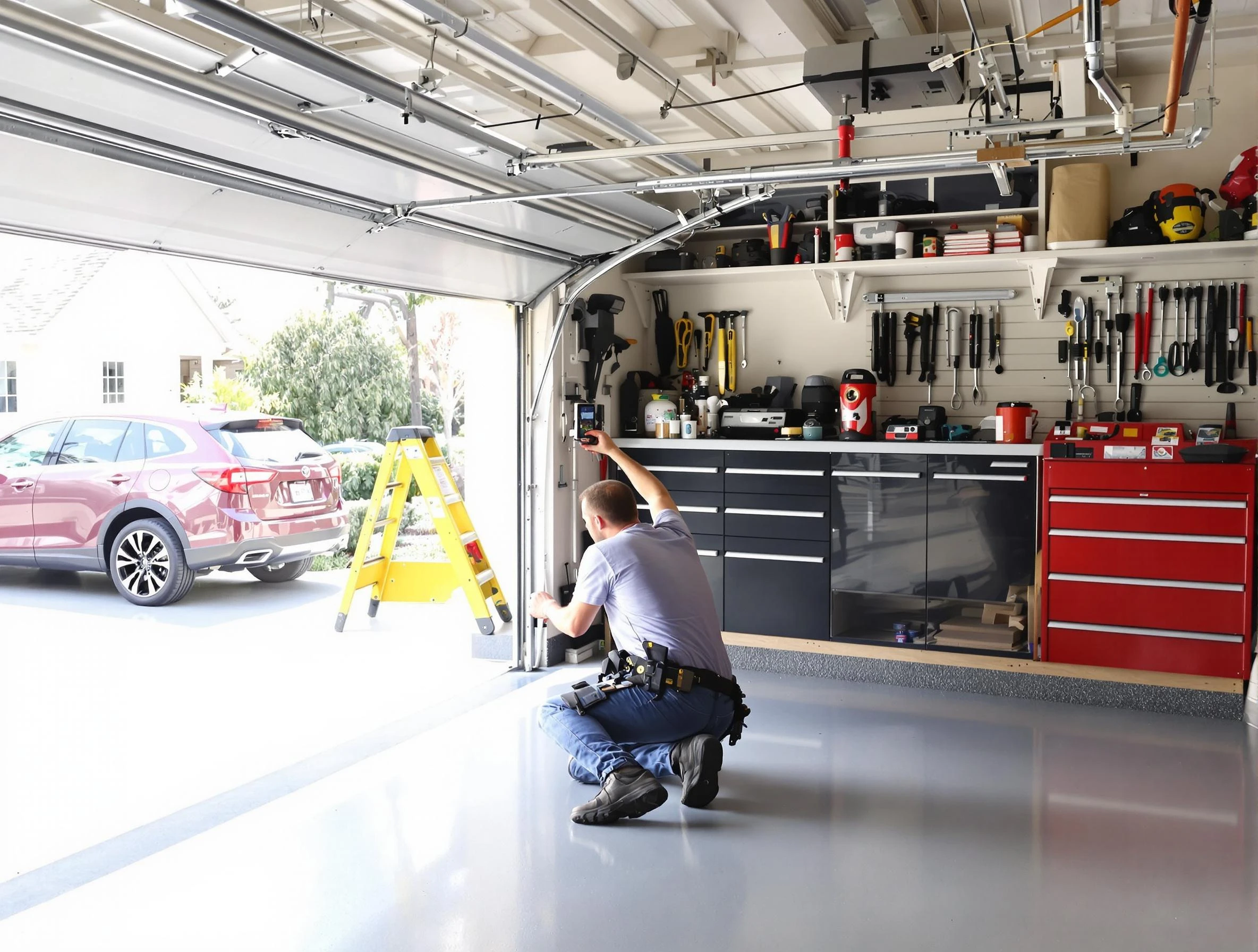 Local garage door repair service by Cape Coral Garage Door Repair in Cape Coral