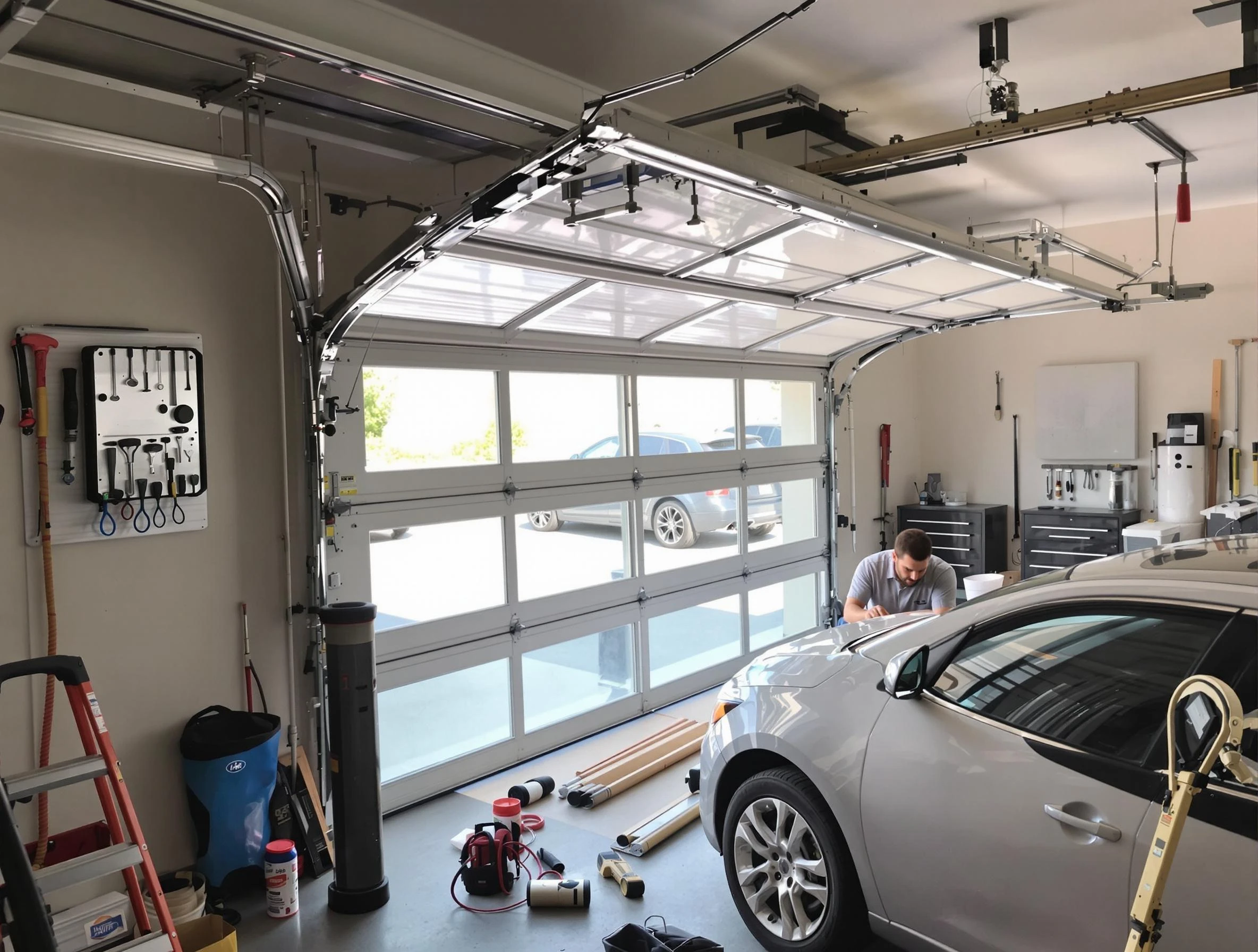 Garage door noise reduction service by Cape Coral Garage Door Repair in Cape Coral