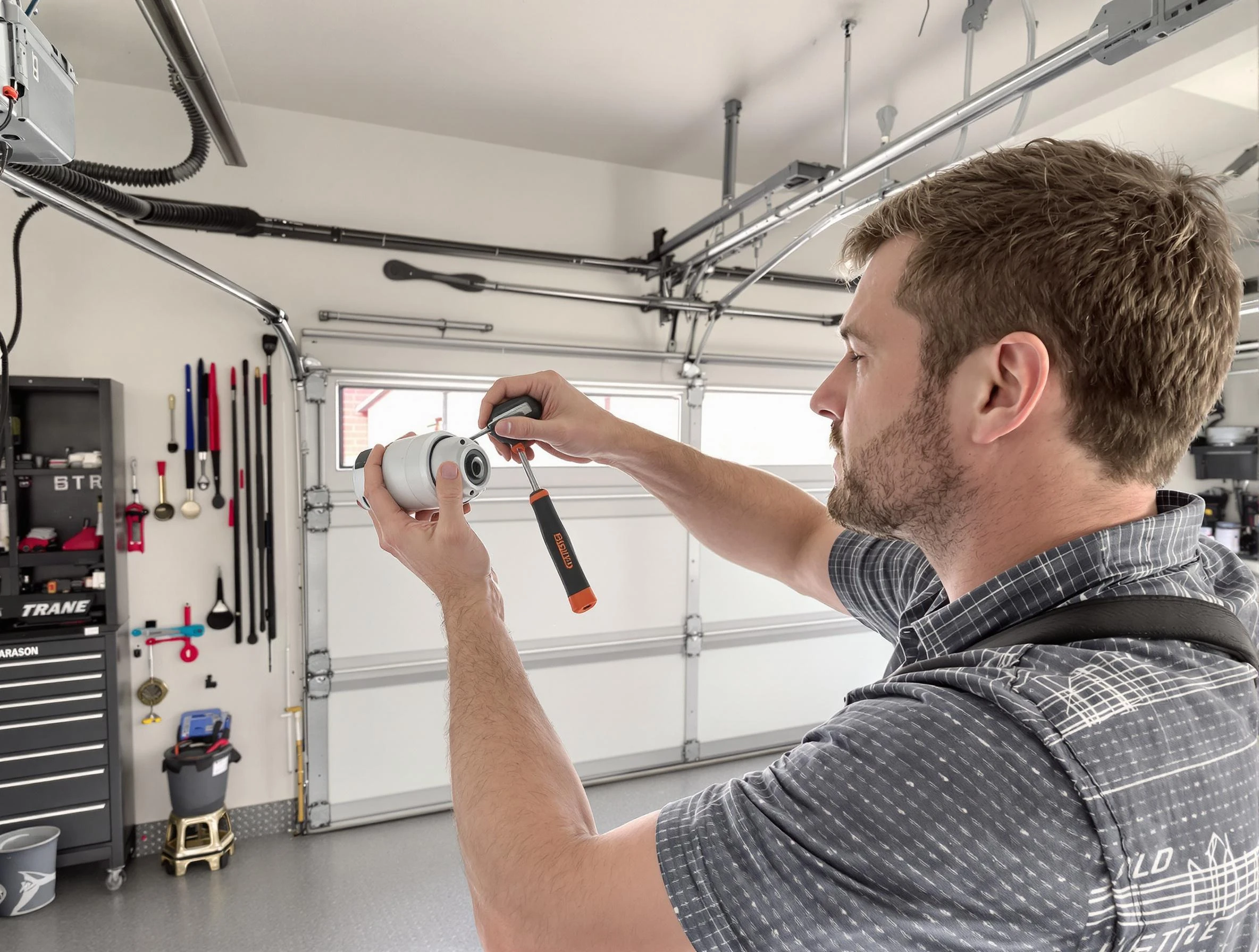 Garage door opener repair service by Cape Coral Garage Door Repair in Cape Coral