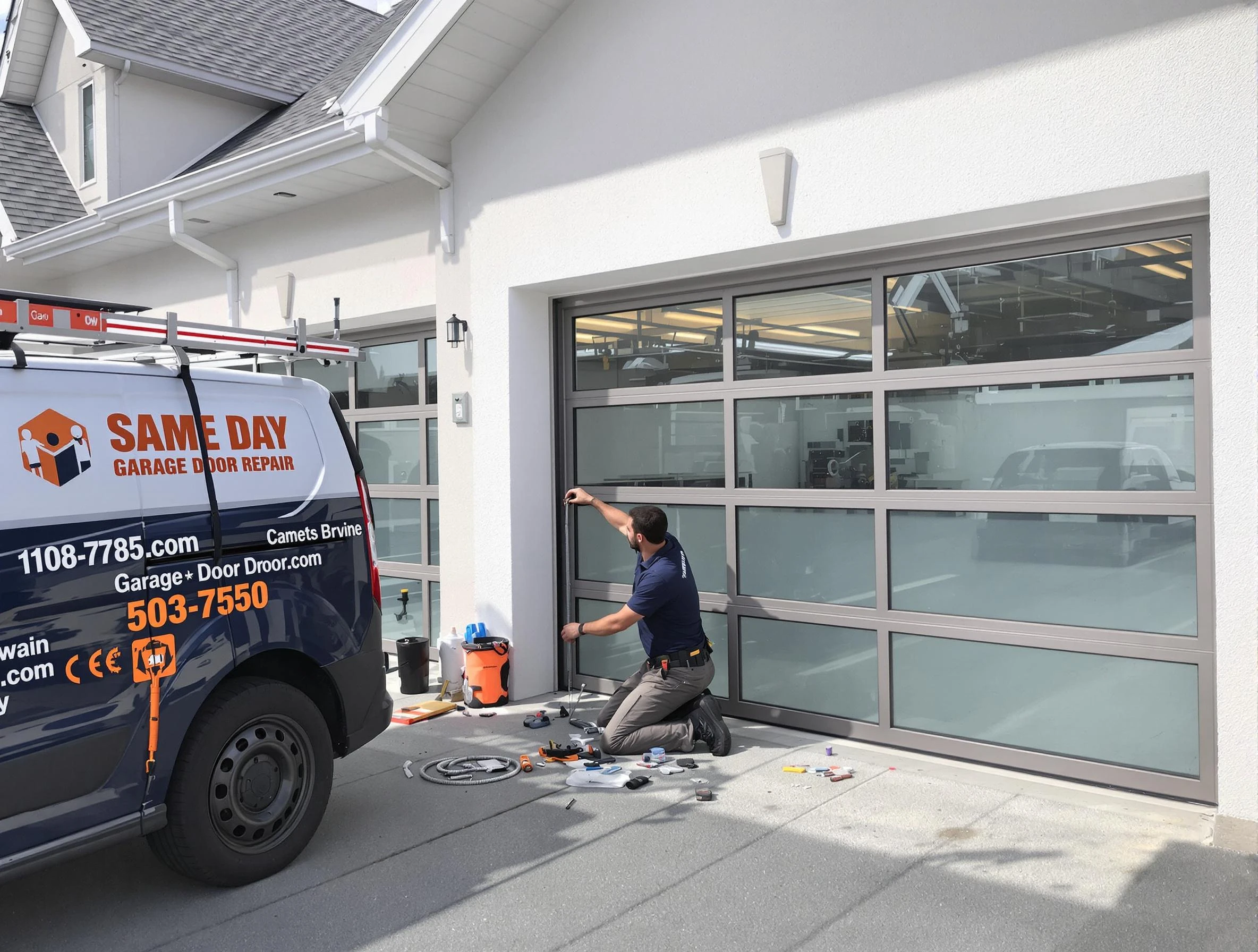 Same-day garage door repair service by Cape Coral Garage Door Repair in Cape Coral